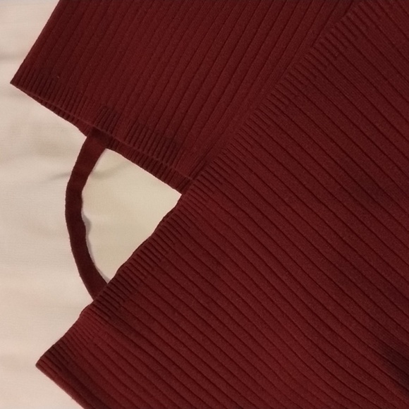 Fashion Nova Hold Me Closer Sweater Legging Set - Burgundy, Size: XS - Picture 11 of 14